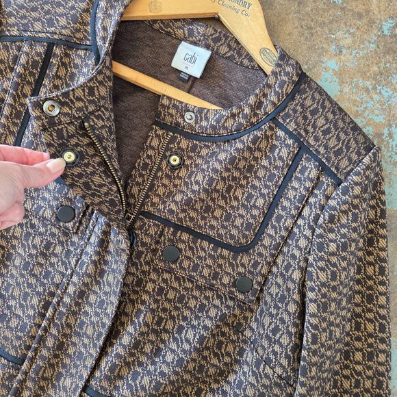 CABI Director Jacket Blazer Size M New Brown Tweed #4494 Fall ‘23 Old Money - Picture 8 of 11